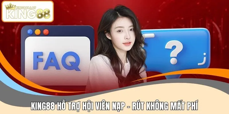 KING88 hỗ trợ hội viên nạp - rút không mất phí